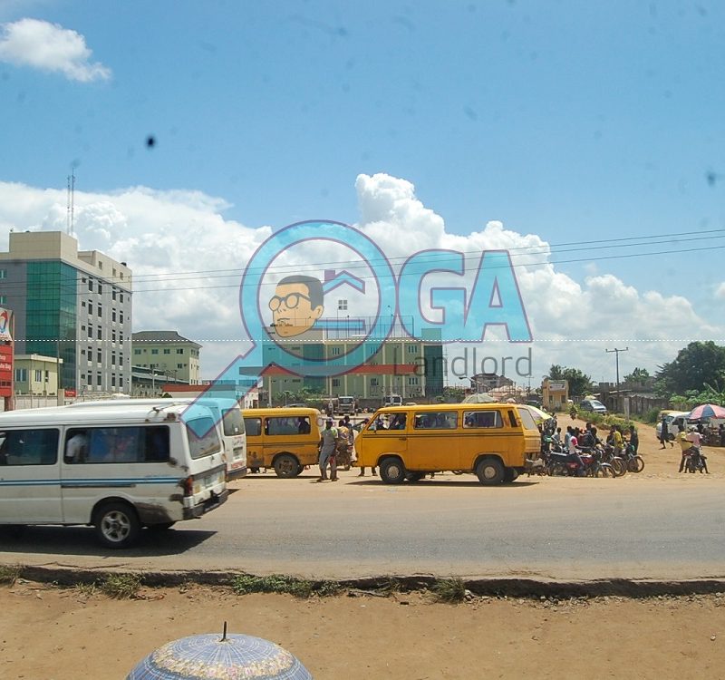 Bus stop at Orimerunmu, Near Ibafo, Ogun State