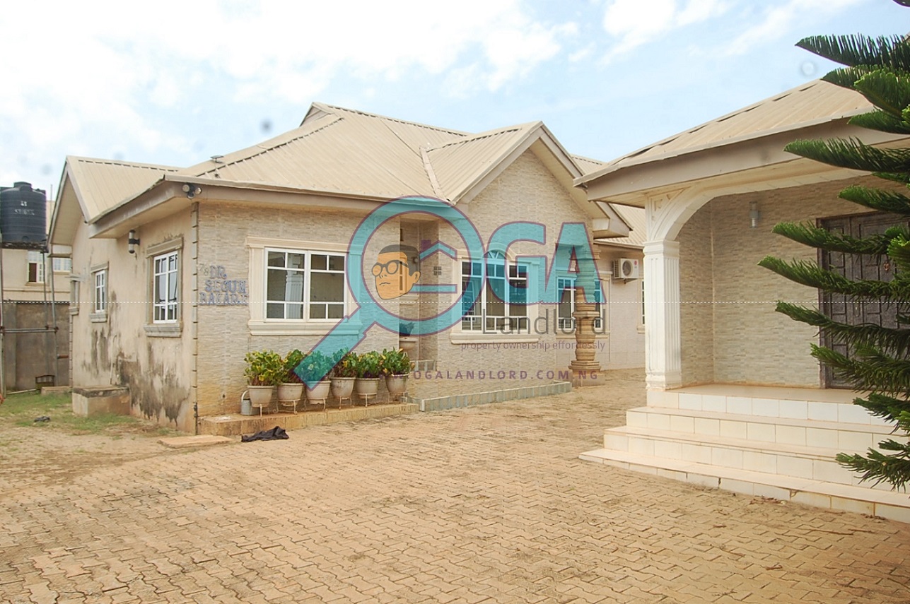 A Compound with 3 Bungalows and an Upstairs Foundation for Sale at Igbogbo, Ikorodu, Lagos