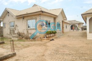 A Compound with 3 Bungalows and an Upstairs Foundation for Sale at Igbogbo, Ikorodu, Lagos