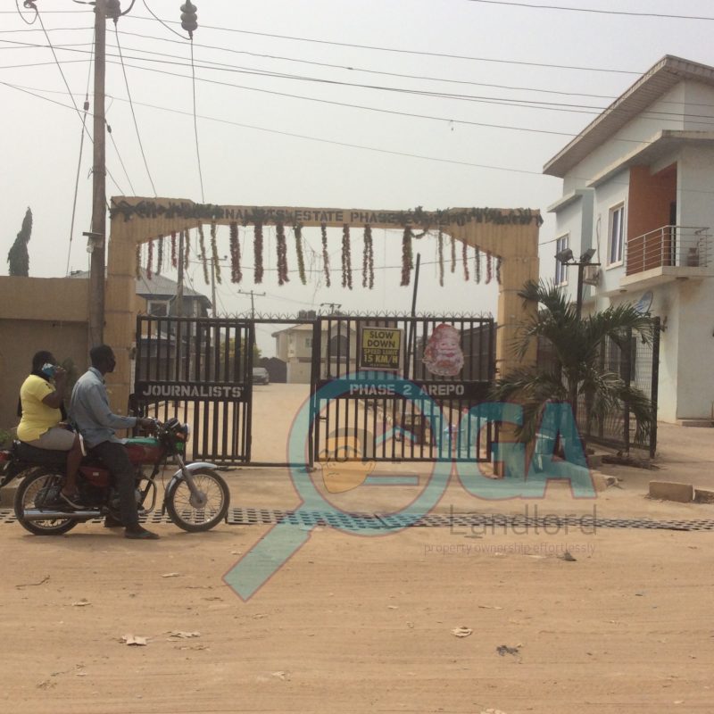 Plots of Land for Sale behind Journalist Estate Phase 1, Arepo, Ogun State